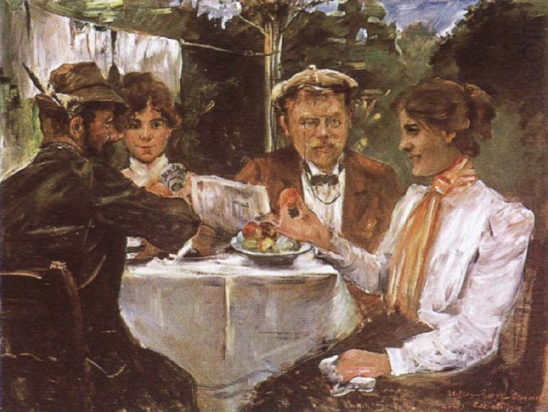 In Max Halbe-s Garden, Lovis Corinth